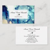 *~*スパとサロンのガーリー抽象芸術水芸術的色 名刺 (正面/裏面)