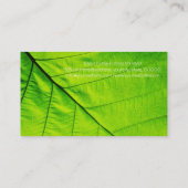 スパとサロングリーンリーフ 名刺 (裏面)