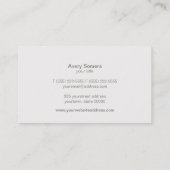 スパとサロン金ゴールドサークルピーチ名刺 名刺 (裏面)