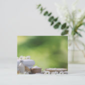 スパと熱帯庭園のウェルネス用具 ポストカード (スタンド正面)