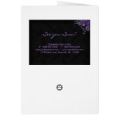 スパのサロンのパンフレットの挨拶状の花の紫色 (裏面)