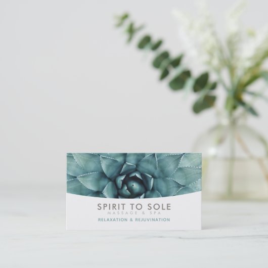 スパのスローガン名刺 名刺 (スタンド正面)