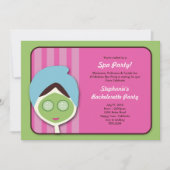スパのバチェロレッテか誕生日の招待状 招待状 (正面)