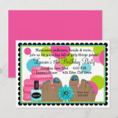 スパのバースデーパーティ招待状 招待状 (正面/裏面)