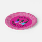 スパのパーソナライズされた誕生日パーティープレート ペーパープレート (アングル)