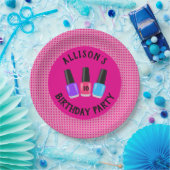 スパのパーソナライズされた誕生日パーティープレート ペーパープレート (パーティー)