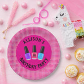 スパのパーソナライズされた誕生日パーティープレート ペーパープレート (パーティー)