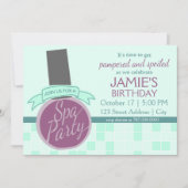 スパのパーティの招待状 招待状 (正面)