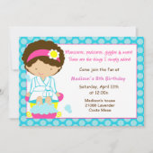 スパのパーティーの青の点 招待状 (正面)