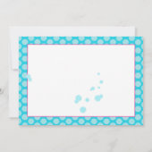 スパのパーティーの青の点 招待状 (裏面)