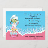 スパのパーティー 招待状 (正面/裏面)