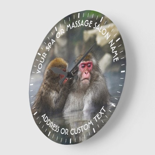 スパのマッサージのセラピーのサロンは熱い管のジャクージをリラックスします ラージ壁時計 (傾斜)