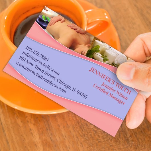 スパのマッサージの名刺 名刺