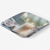 スパのランと輝くキャンドル ペーパープレート (傾斜あり)