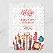 スパの化粧の誕生会 招待状 (正面)