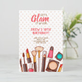 スパの化粧の誕生会 招待状 (スタンド正面)