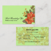 スパの名刺のテンプレート 名刺 (正面/裏面)