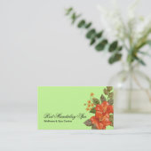 スパの名刺のテンプレート 名刺 (スタンド正面)