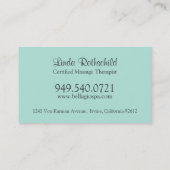 スパの名刺 名刺 (裏面)