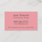 スパの名刺 名刺 (裏面)