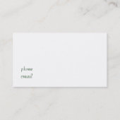 スパの名刺 名刺 (裏面)