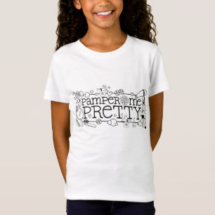 スパの女の子のティーデザイナー Tシャツ