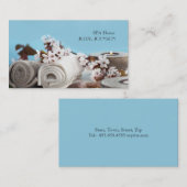 スパの家のマッサージは美容院をリラックスします 名刺 (正面/裏面)