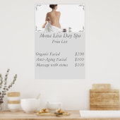 スパの料金一覧 ポスター (キッチン)