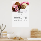 スパの料金一覧 ポスター (キッチン)