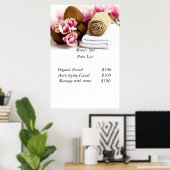 スパの料金一覧 ポスター (ホームオフィス)