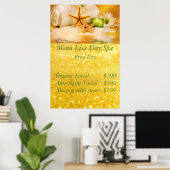 スパの料金一覧 ポスター (ホームオフィス)