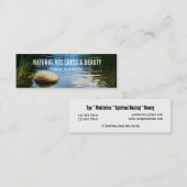 スパの美しいのセラピストは個人化なります スキニー名刺 (正面/裏面)