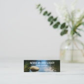 スパの美しいのセラピストは個人化なります スキニー名刺 (スタンド正面)