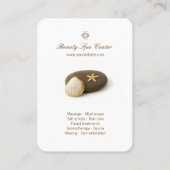 スパの美容院の名刺 名刺 (裏面)