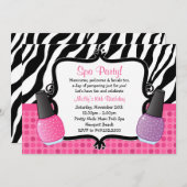 スパの誕生日のパーティの招待状 招待状 (正面/裏面)