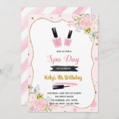 スパの誕生日の招待状 招待状 (正面/裏面)
