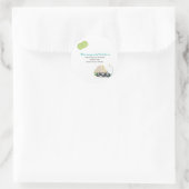 スパの誕生日パーティーの美しさのお礼シール ラウンドシール (バッグ)