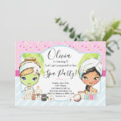 スパの誕生日パーティー招待状 招待状 (スタンド正面)