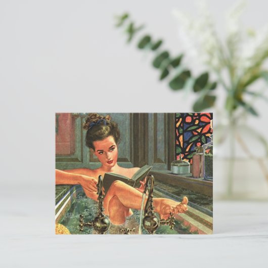 スパの退去のくつろぎの招待状のパーティーのレトロ 招待状 (スタンド正面)