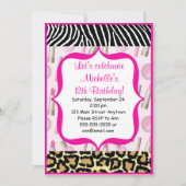 スパの魅力の女の子のバースデーパーティ招待状 招待状 (正面)