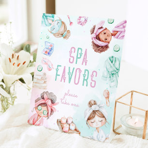 スパは子供を好むパンパーパーティーは駅を好む 台座サイン