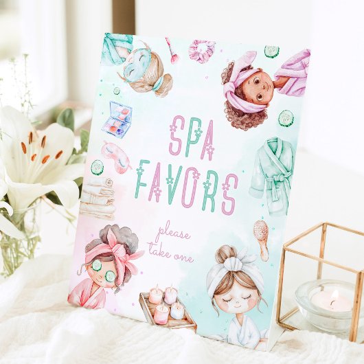 スパは子供を好むパンパーパーティーは駅を好む 台座サイン