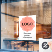 スパまたはサロン記号 ウィンドウサイン (カフェ窓)