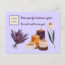 スパまたはヨガスタジオリオープニング – キャンドルラベンダー