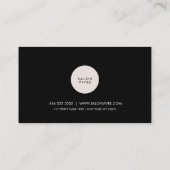 スパまたモダンはサロンミニマリスト名刺 名刺 (裏面)