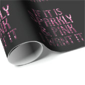 スパもしークリーとピンクが欲しい |黒 ラッピングペーパー (ロールコーナー)