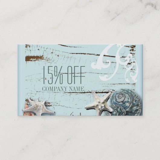 スパアクアブルービーチヒトデ 名刺 (正面)