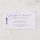 スパアロマセラヒラベンダー 名刺 (裏面)