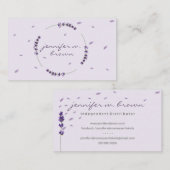 スパアロマセラヒラベンダー 名刺 (正面/裏面)