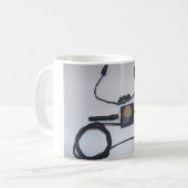 スパイのクラシックで白いマグ コーヒーマグカップ (正面左)